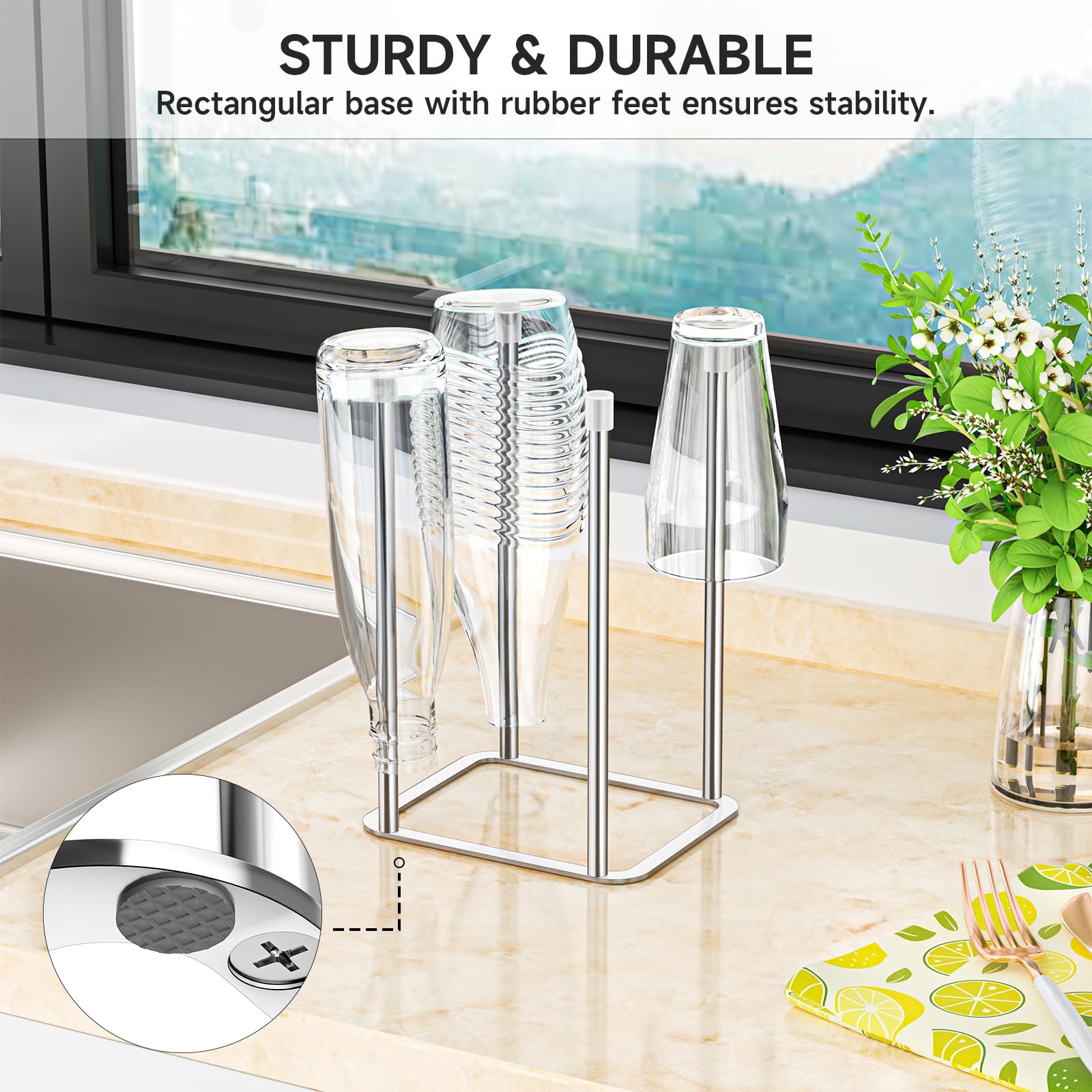 LOXSUN stainless steel rack offers durable, rust-resistant performance for daily use.