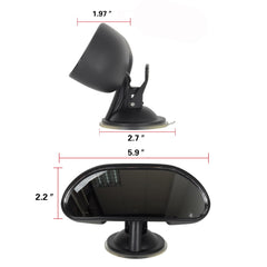 LoyaGour rearview mirror's 360° adjustment preserves a clear view of your child.