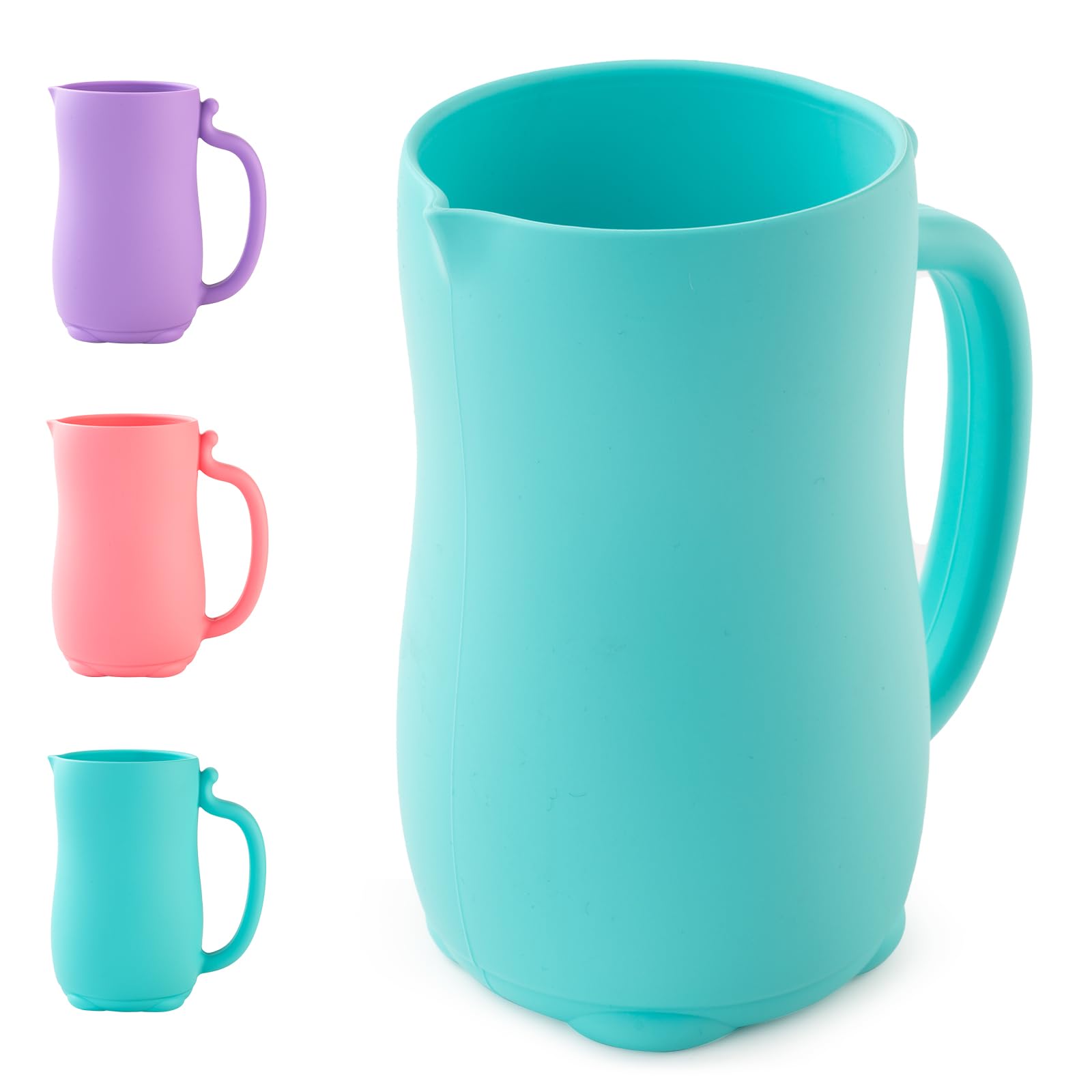 LOYATRO baby bath rinse cup cat turquoise pour helps rinse away soap and suds.