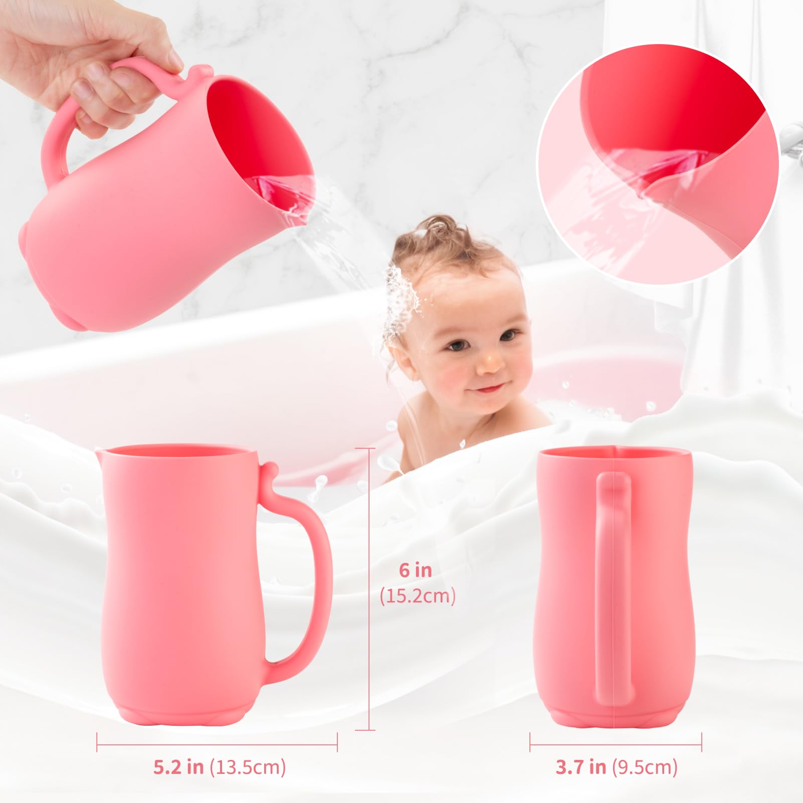 LOYATRO cat-melon edition bath cup adds a playful touch to baby bath time.