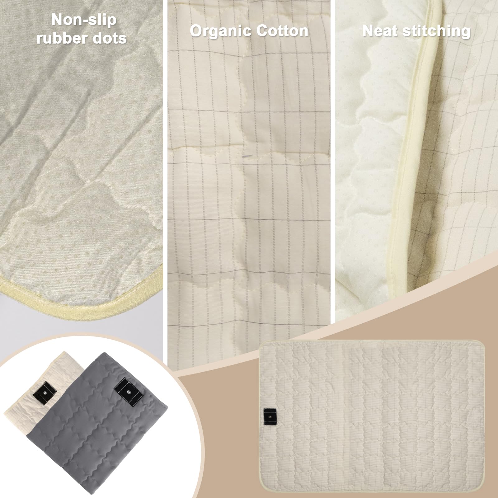 LOYDBDT grounding mat room scene displays bedside setup for easy routine integration.