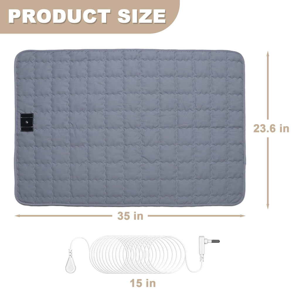 LOYDBDT grounding cotton mat fabric detail highlights silver fiber for breathable, cool comfort.