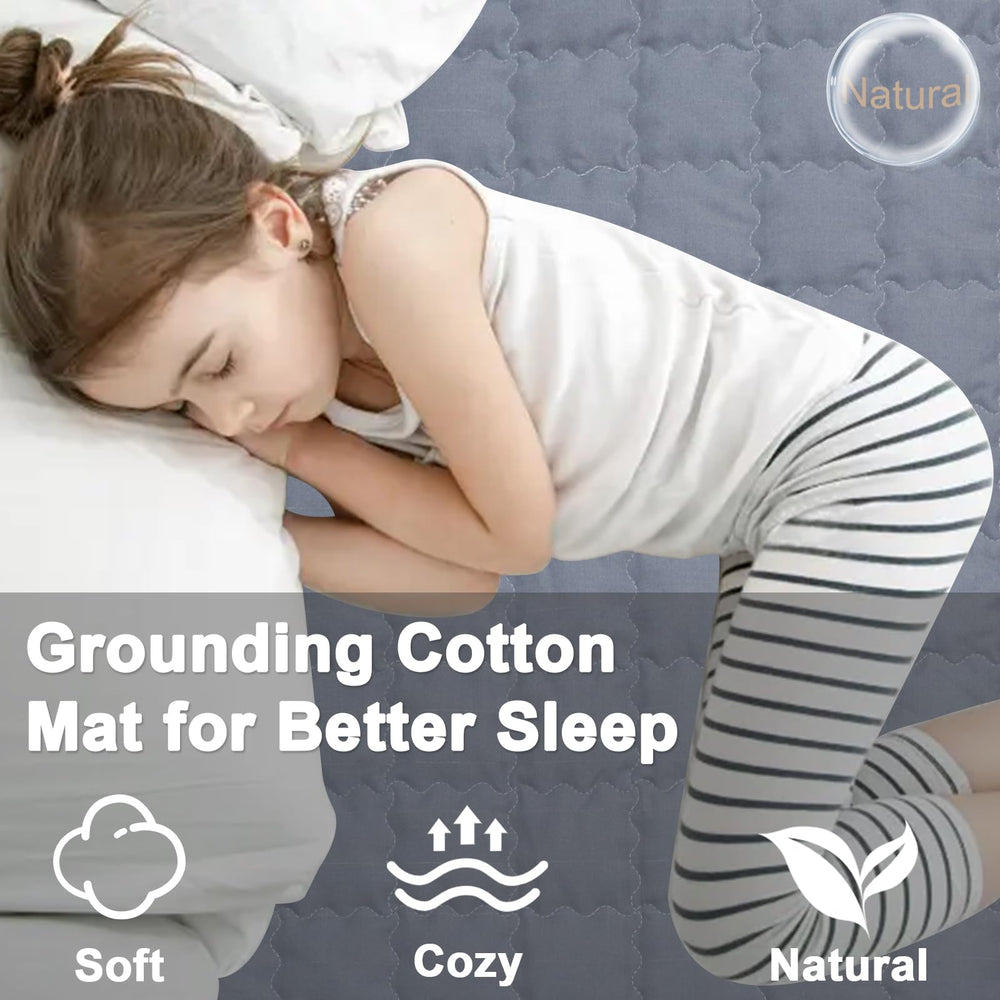 LOYDBDT grounding cotton mat folded packaging illustrates compact, portable grounding option.