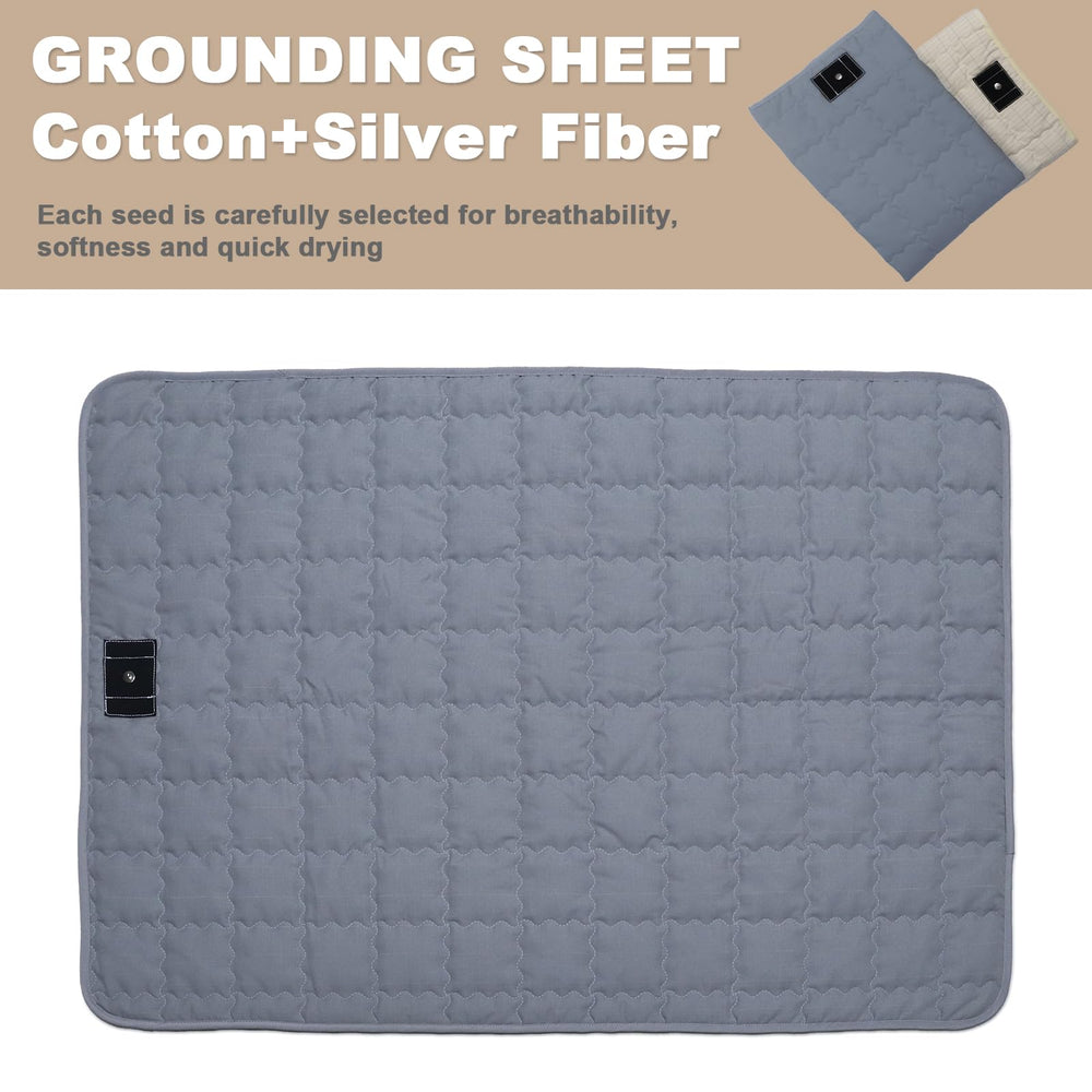 LOYDBDT grounding cotton mat full-size gray fits standard beds for easy setup.