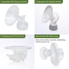 LOZAEVE 17mm insert for Freemie 25mm cups visual, enables compact fit