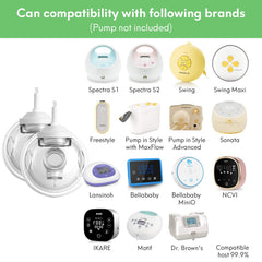LOZAEVE CaraCups pump discreetly with a compatible pump