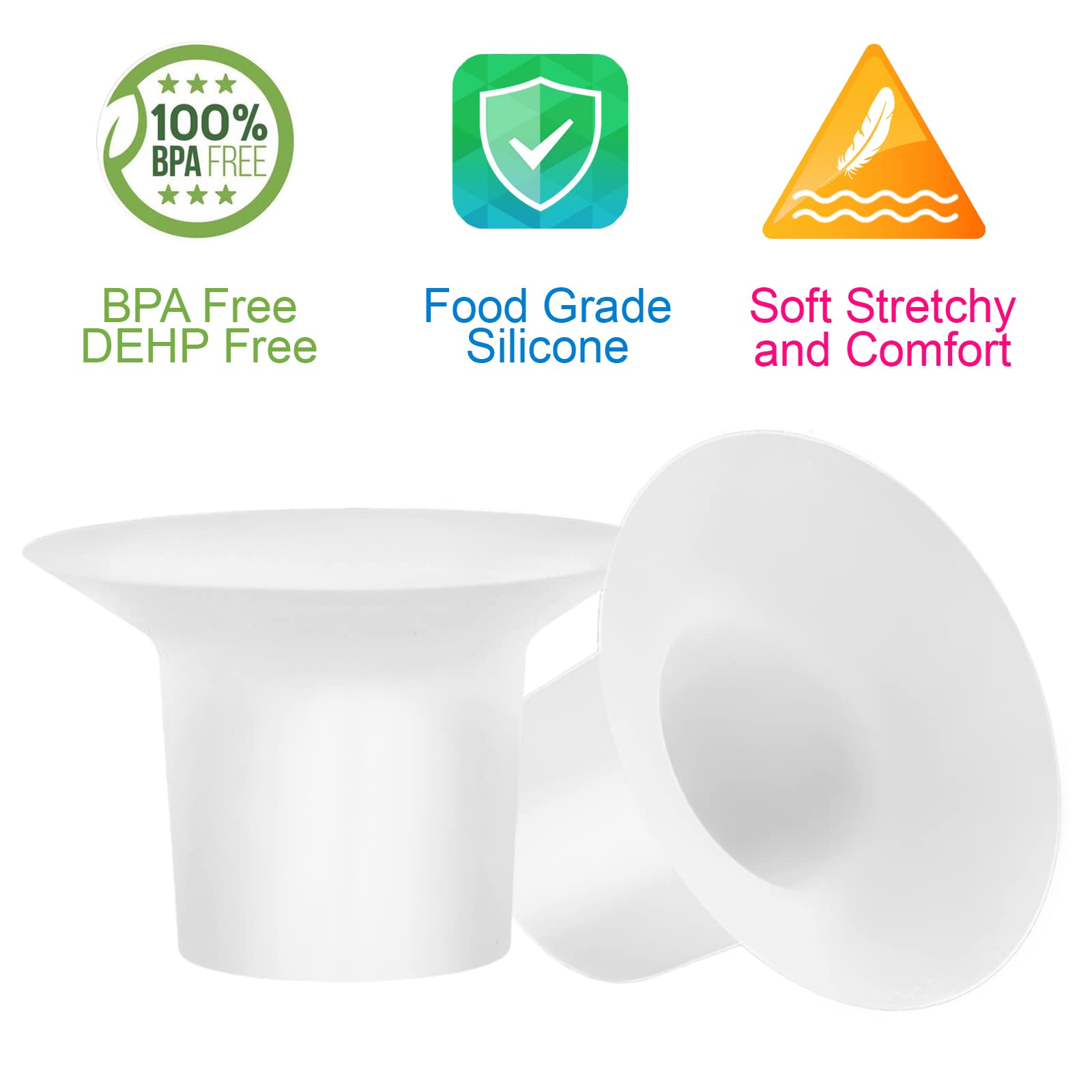 LOZAEVE hands-free bra compatibility shown with insert in shield.