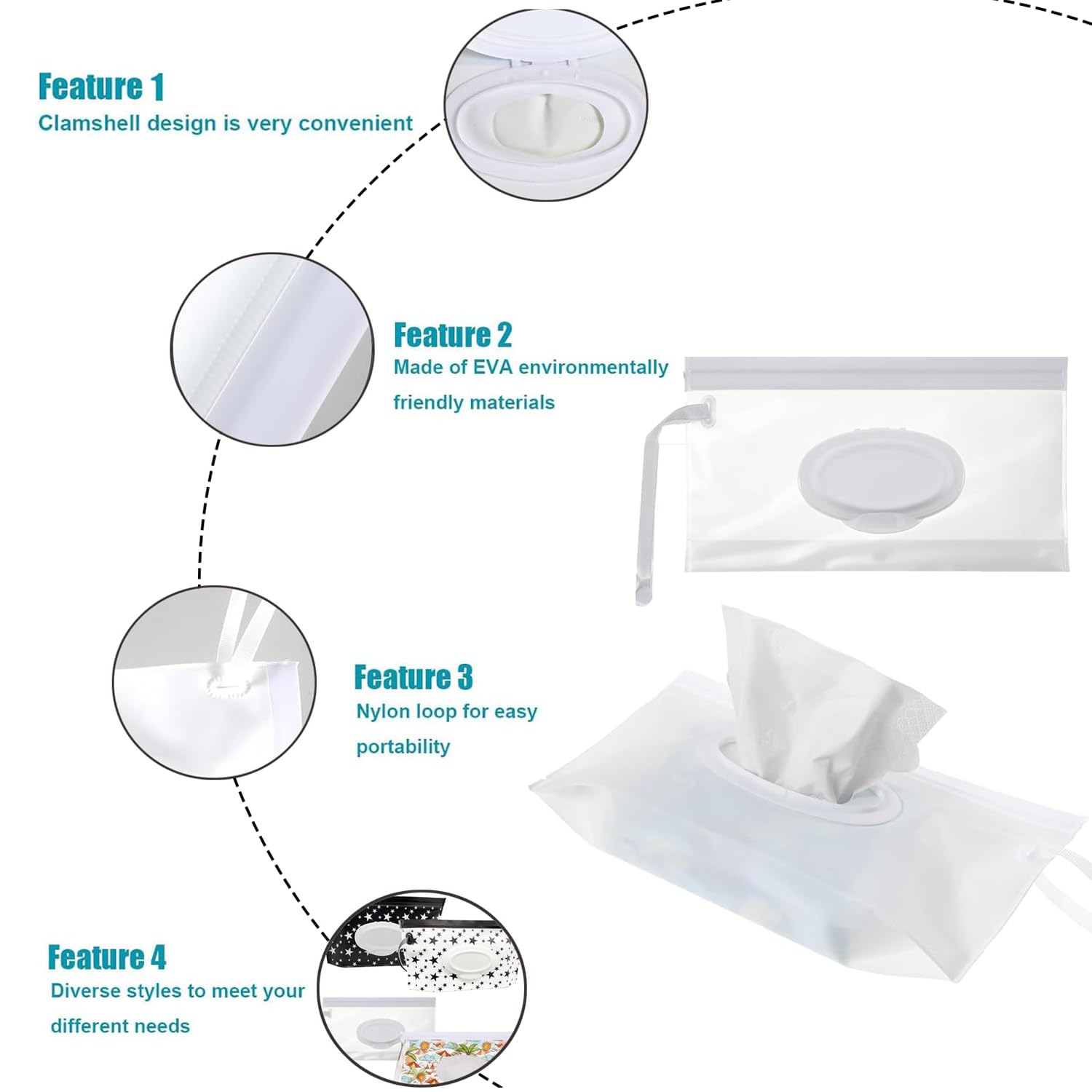 LQMBABY portable container fits most wipes and stays fresh