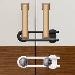 LRANFOW no-drill installation preserves surfaces while securing cabinets and drawers.
