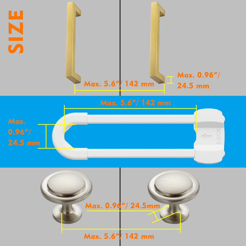 LRANFOW reinforced ABS plastic delivers sturdy, durable childproofing for busy homes.