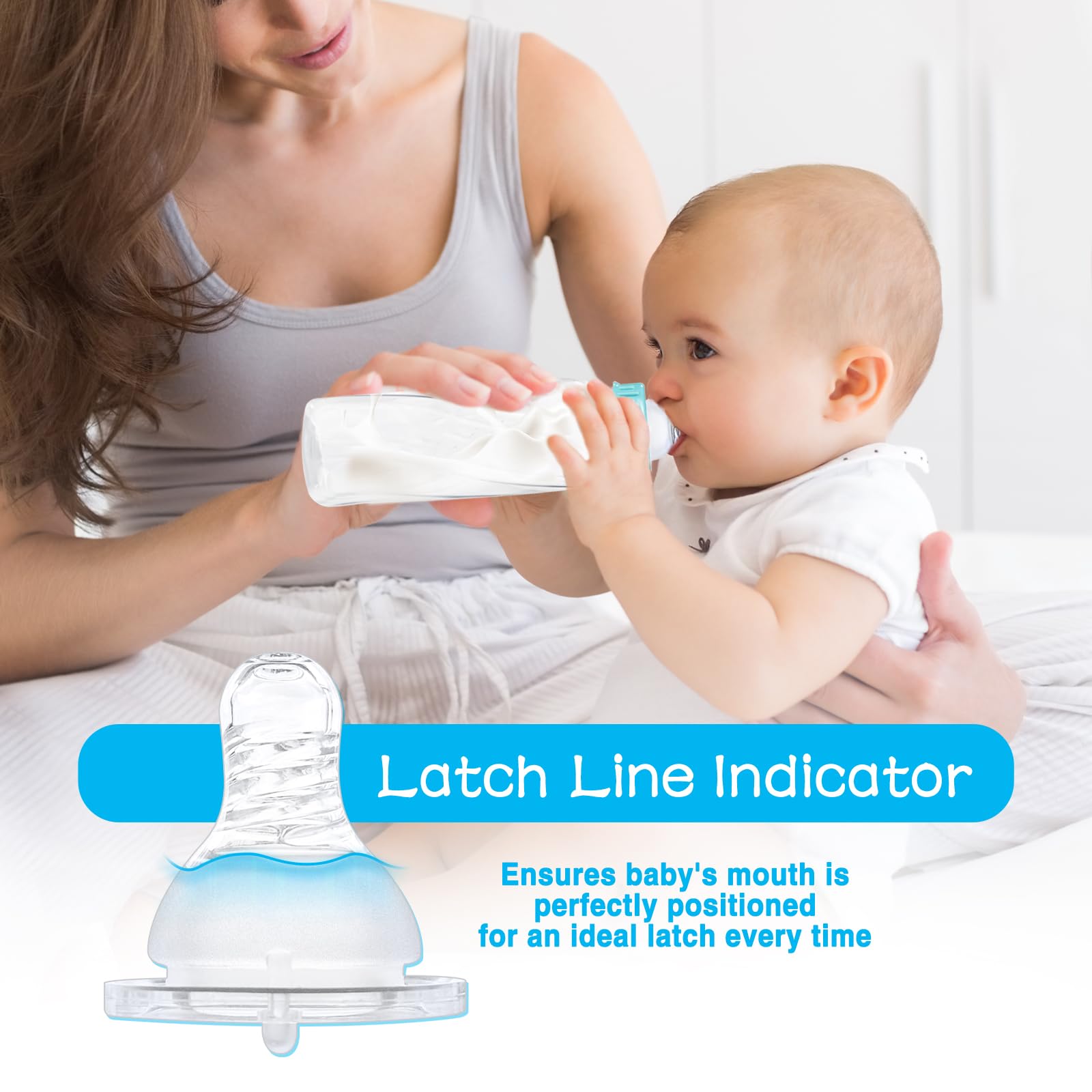 LSAUVWN three flow sizes help match growth stages from early to older babies.