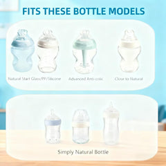 LSAUVWN nipples with breast-like shape ease baby transitions between breast and bottle.