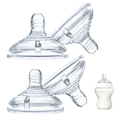 LSAUVWN nipples show universal fit across bottle brands for flexible feeding.