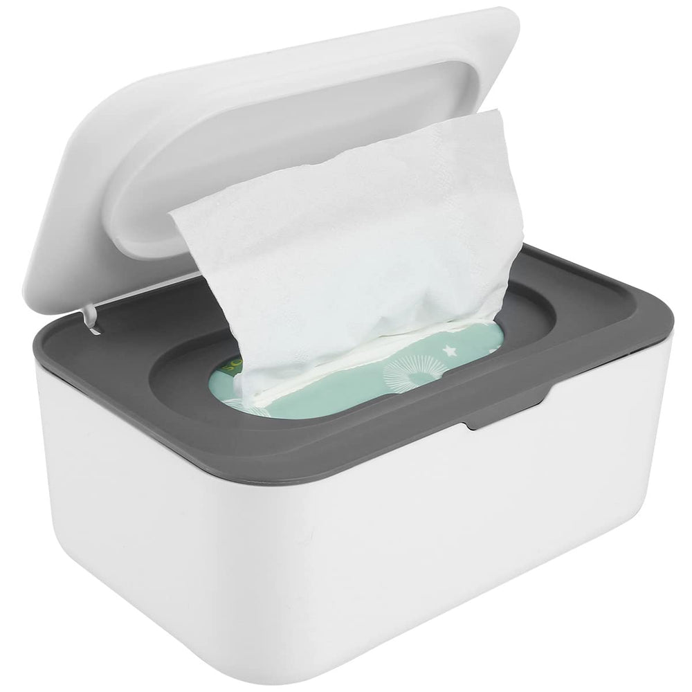 LSCSJUNS wipes dispenser dustproof lid keeps wipes clean for quick one-handed use.
