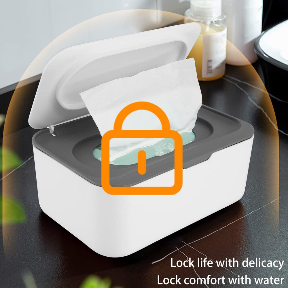 LSCSJUNS wipes dispenser one-handed-use with weighted base for easy pull.