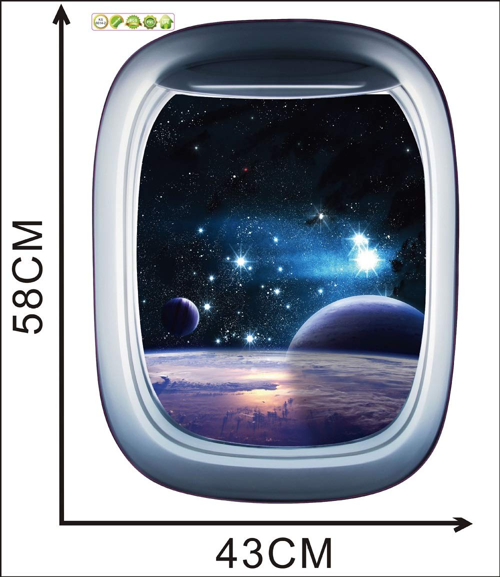 LSHDXD HERRA galaxy universe wall sticker adds space drama to living areas