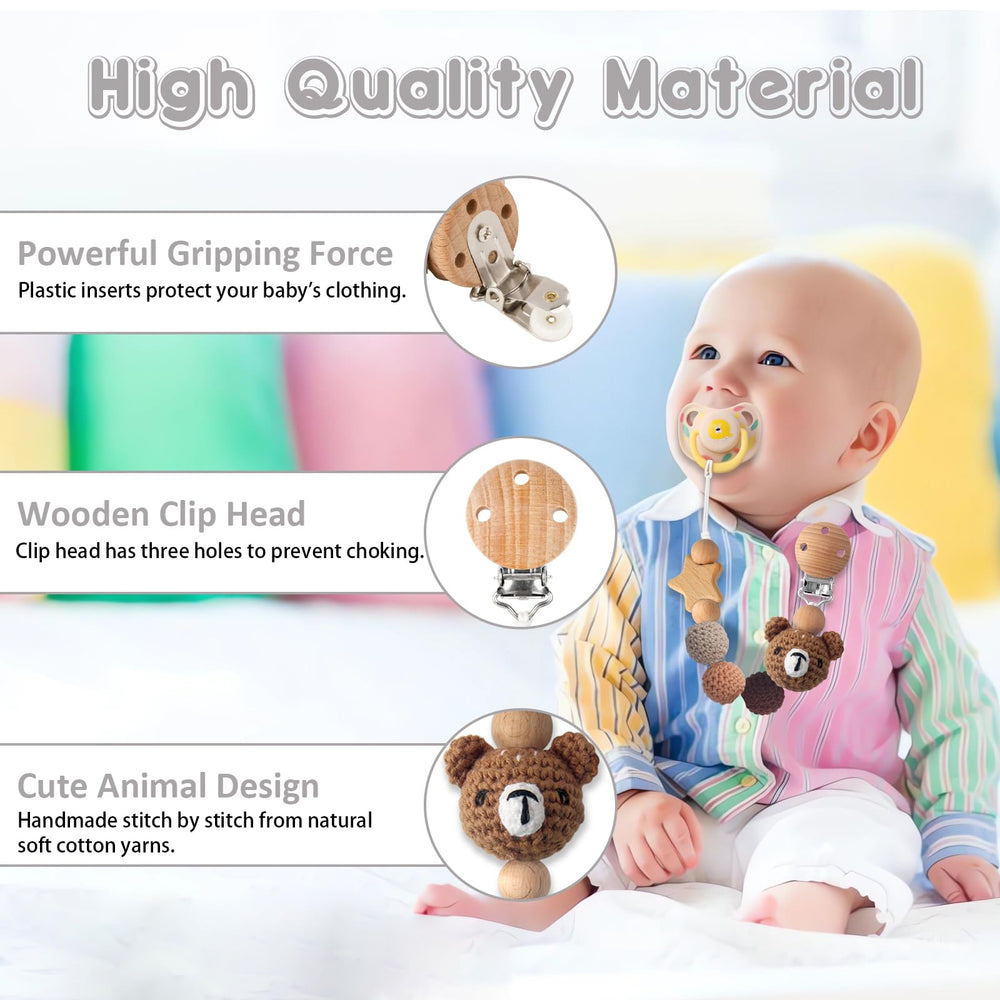 LSTRAGY pacifier clip baby-shower gift-ready presents practical sweetness