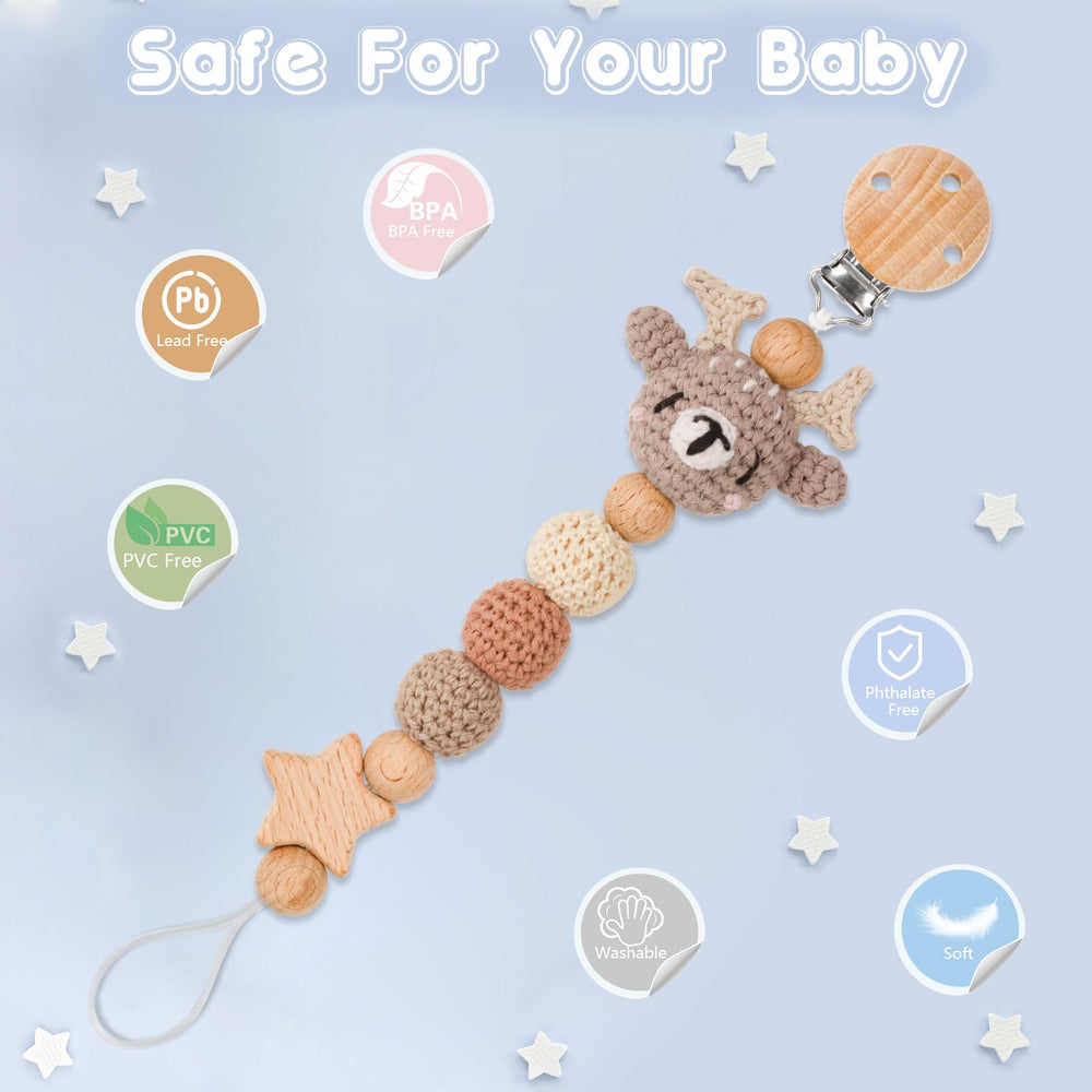 LSTRAGY pacifier clip gift-ready-pack makes a thoughtful baby shower gift