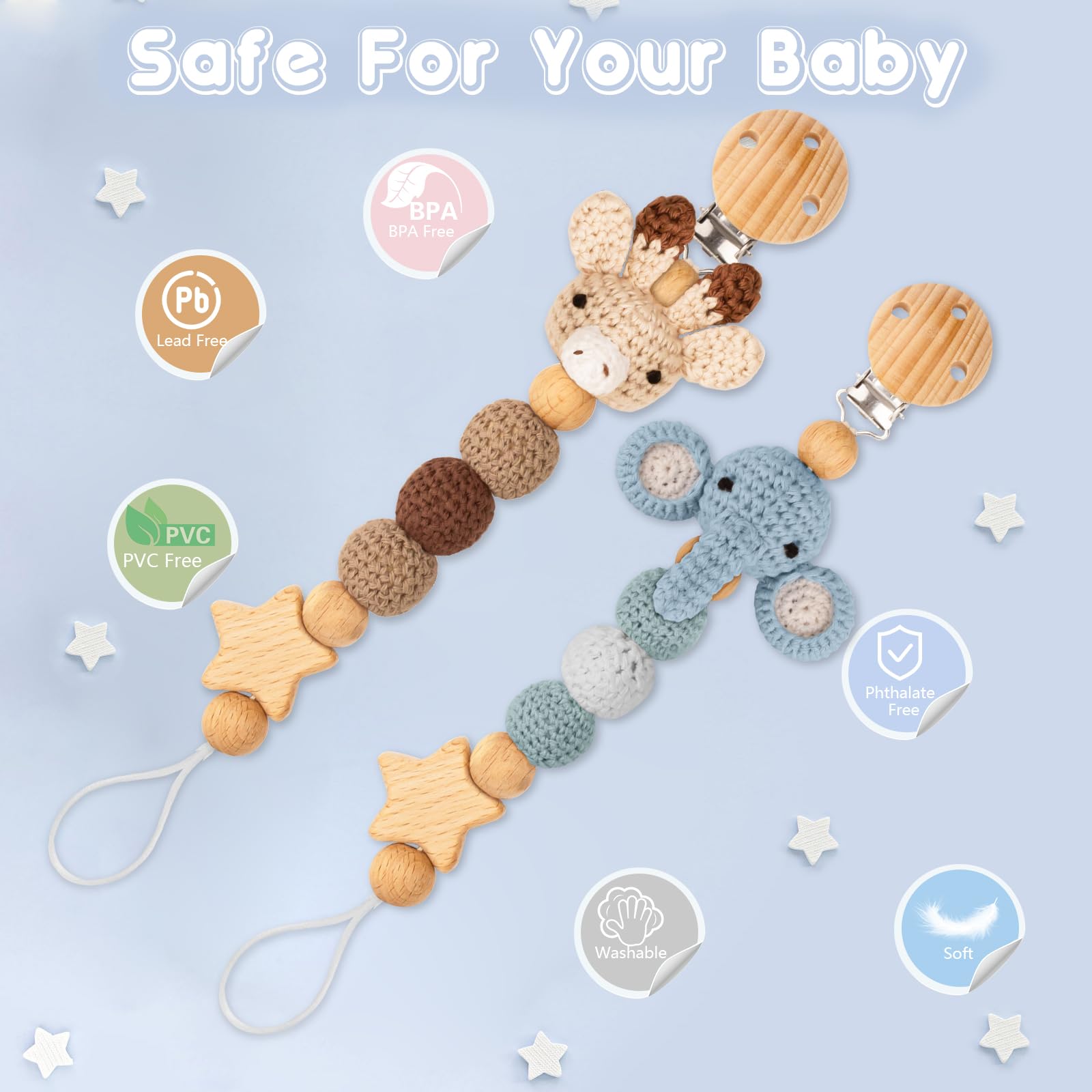 LSTRAGY Gift-ready packaging image presents a ready-to-gift baby shower accessory.
