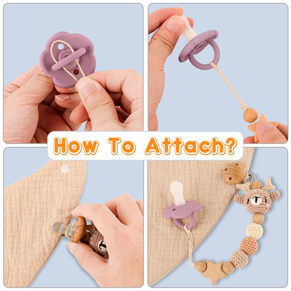 LSTRAGY pacifier clip-multipurpose-use fits strollers, car seats, and more