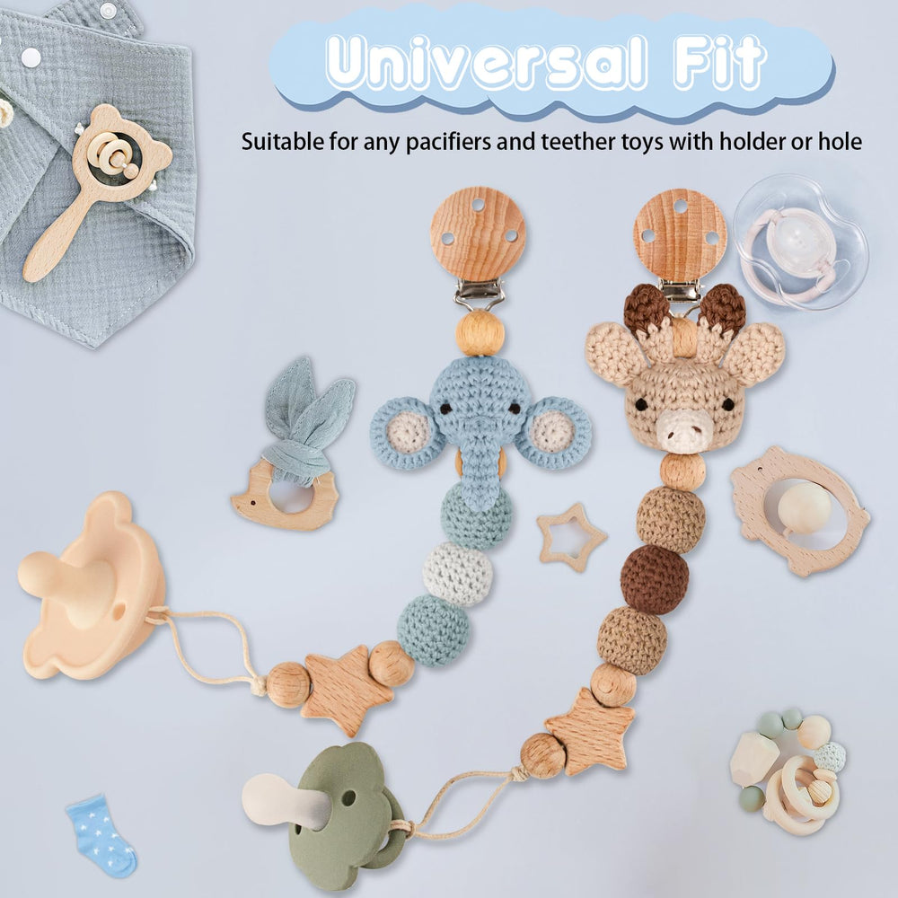 LSTRAGY Pacifier clip safety materials image highlights non-toxic, BPA-free design for peace of mind.