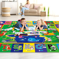LTKOUGFAM ABC animal-pattern mat promotes early learning during play