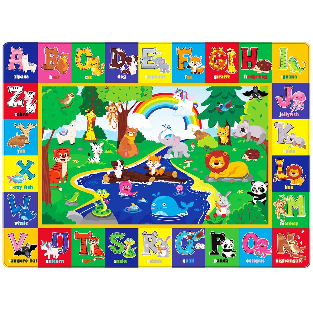 LTKOUGFAM baby play mat with soft surface, ideal for tummy time and crawling.