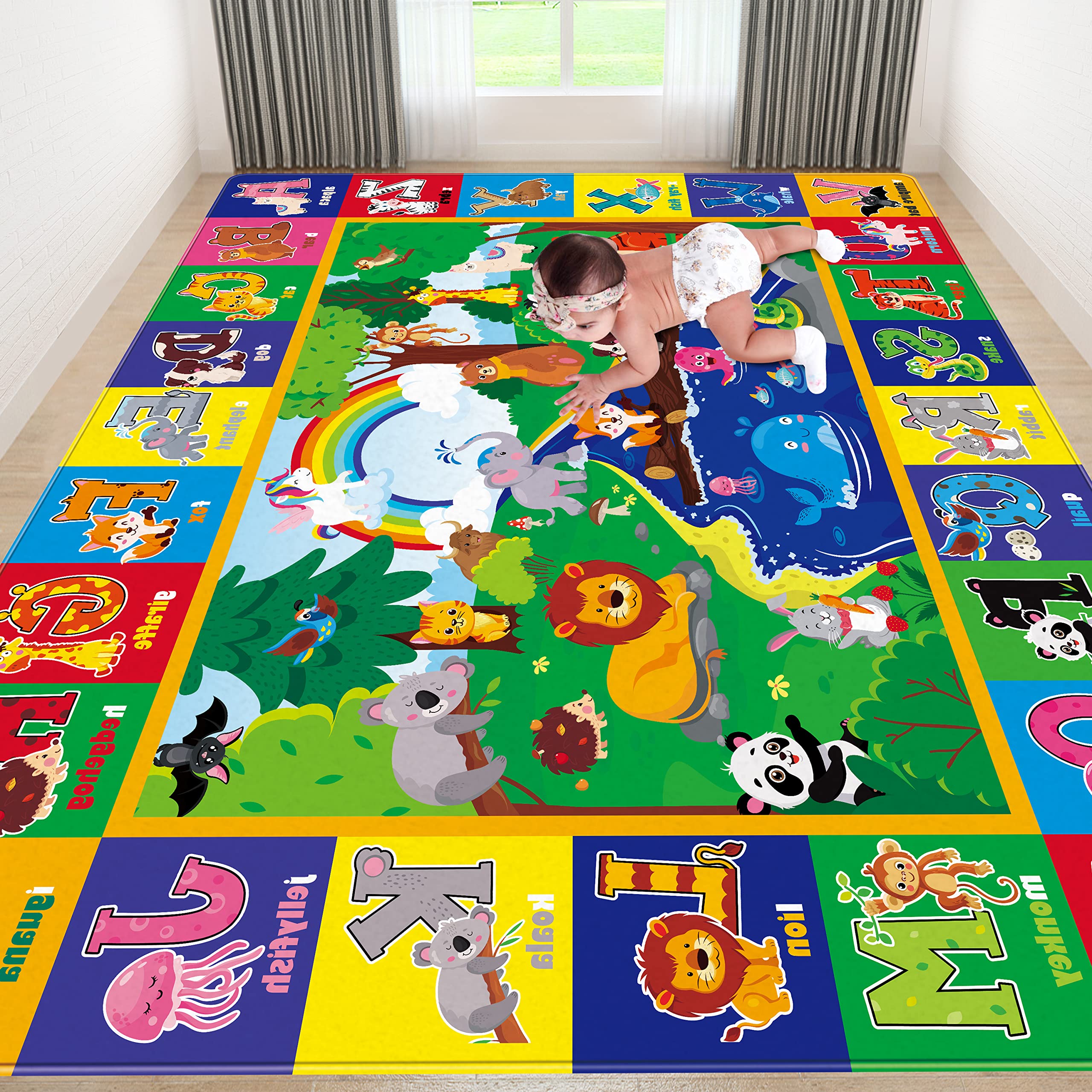 LTKOUGFAM baby play mat with a soft surface for comfortable tummy time