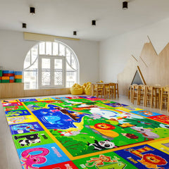 LTKOUGFAM baby play mat offers roomy tummy-time space for comfort