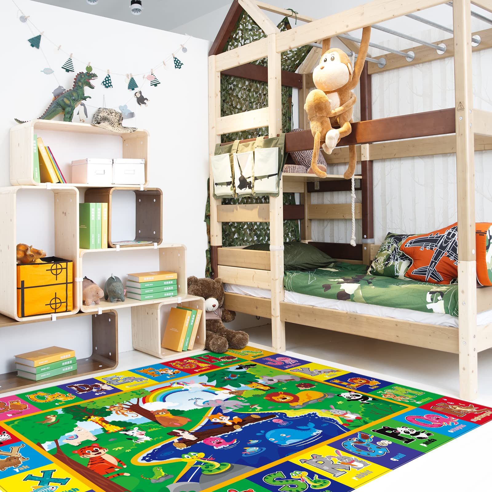 LTKOUGFAM easy-storage foldable mat fits living rooms and playrooms