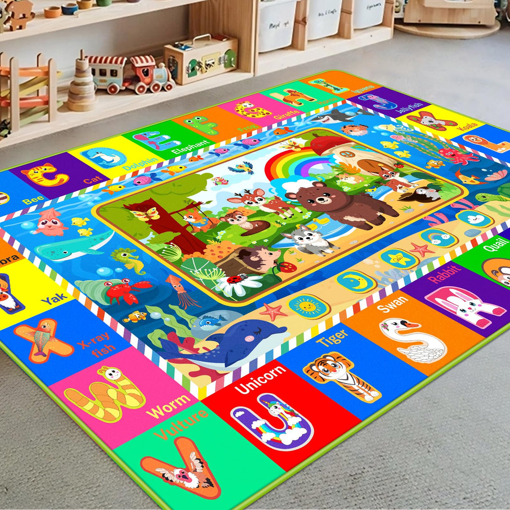 LTKOUGFAM floor-mat-for-crawling-safety cushions tiny explorers during tummy time