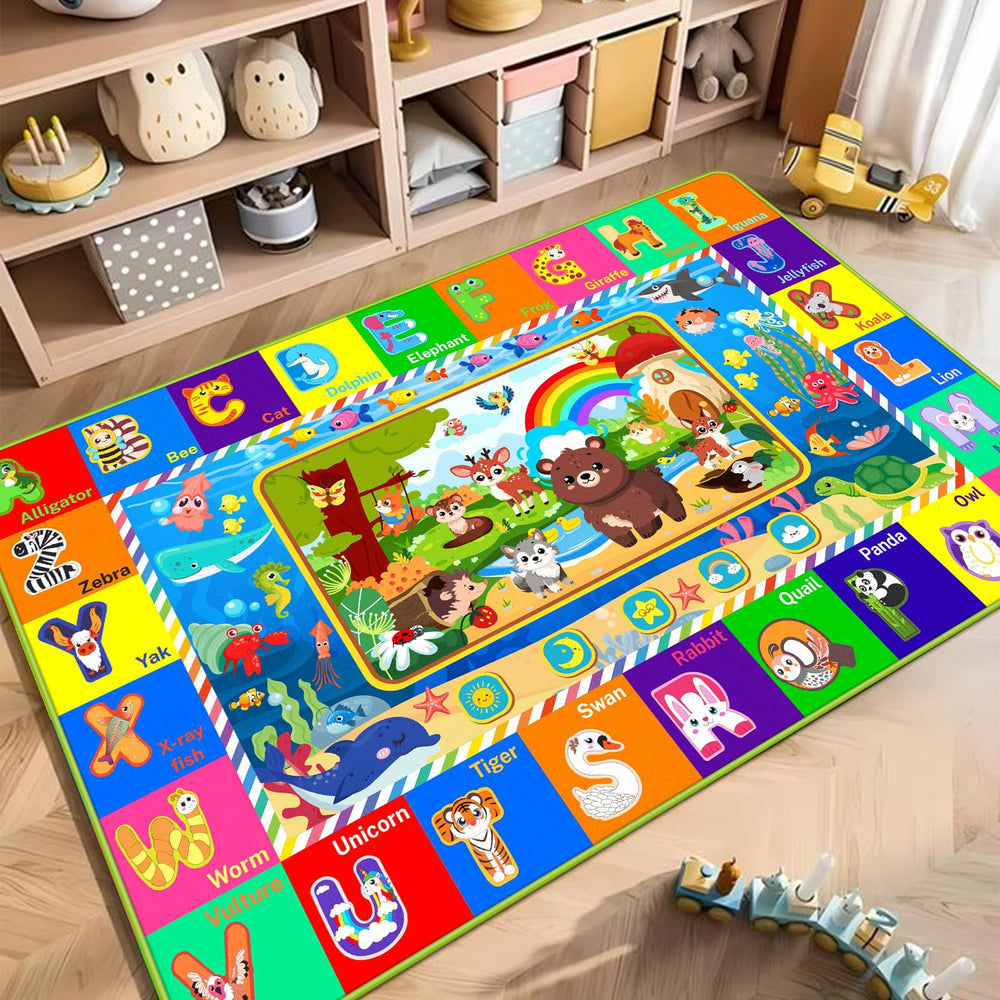 LTKOUGFAM non-slip-back-backing supports stable floor sessions during active play