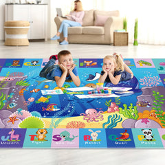 LTKOUGFAM non-slip backing keeps the mat in place during tummy time and play.