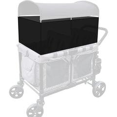 Luaatt 4-Sided Breathable Sunshade on W4/W2 wagon blocks sun while maintaining airflow.