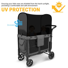 LUAATT breathable canopy fabric keeps riders comfortable during outdoor outings.