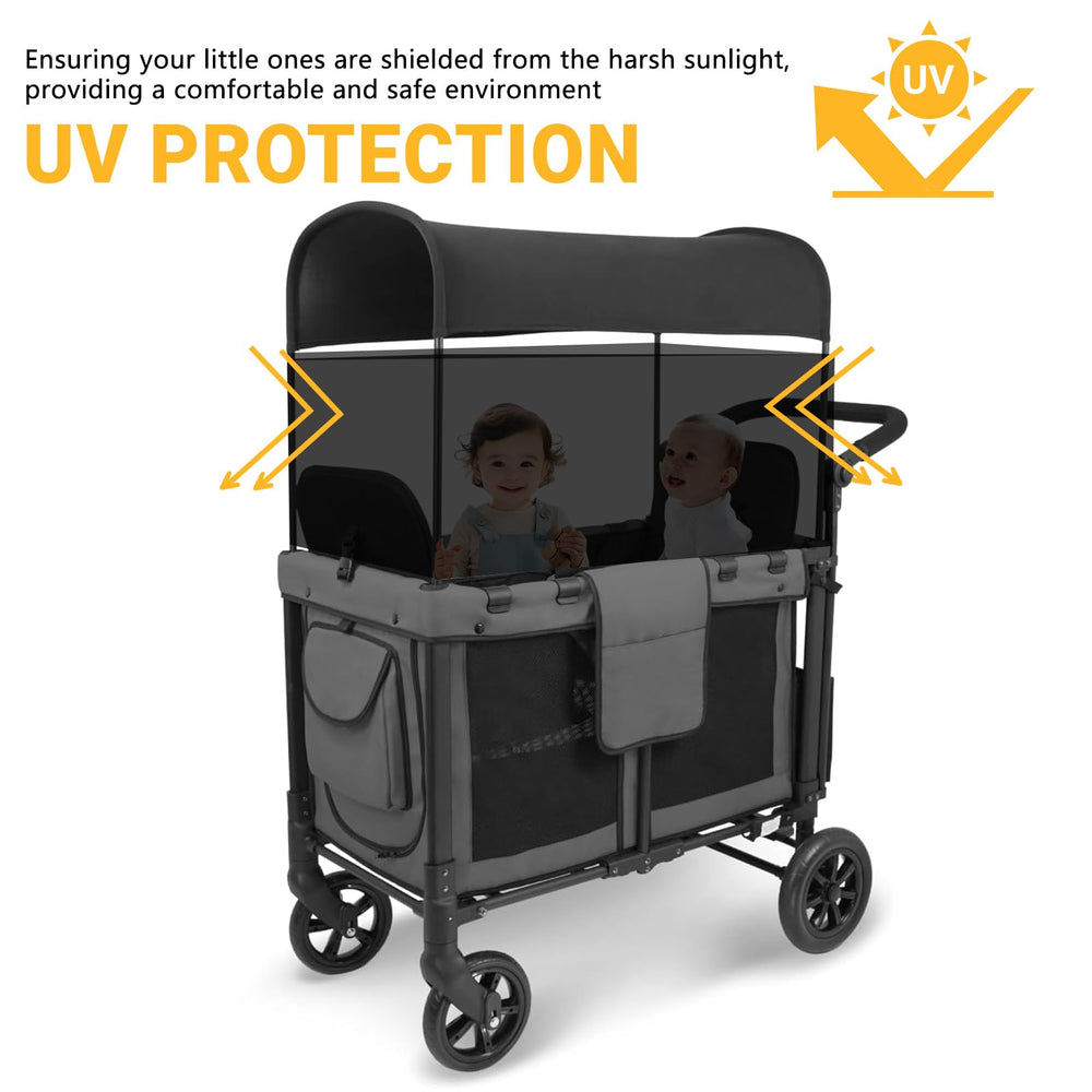 Luaatt lightweight sunshade net folded shows portability for travel and storage.