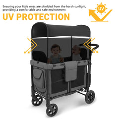 Luaatt lightweight sunshade net folded shows portability for travel and storage.