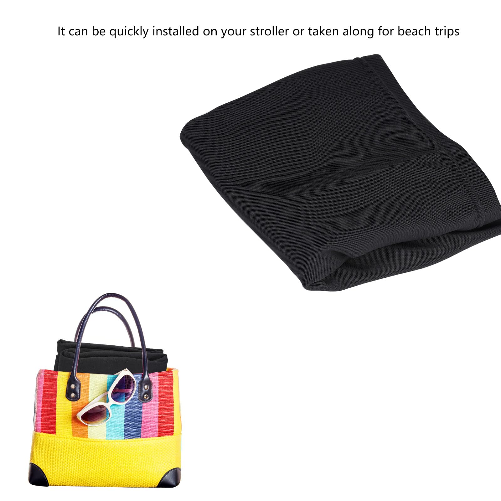 LUAATT sunshade elastic-fit secured on a W4/W2 wagon.