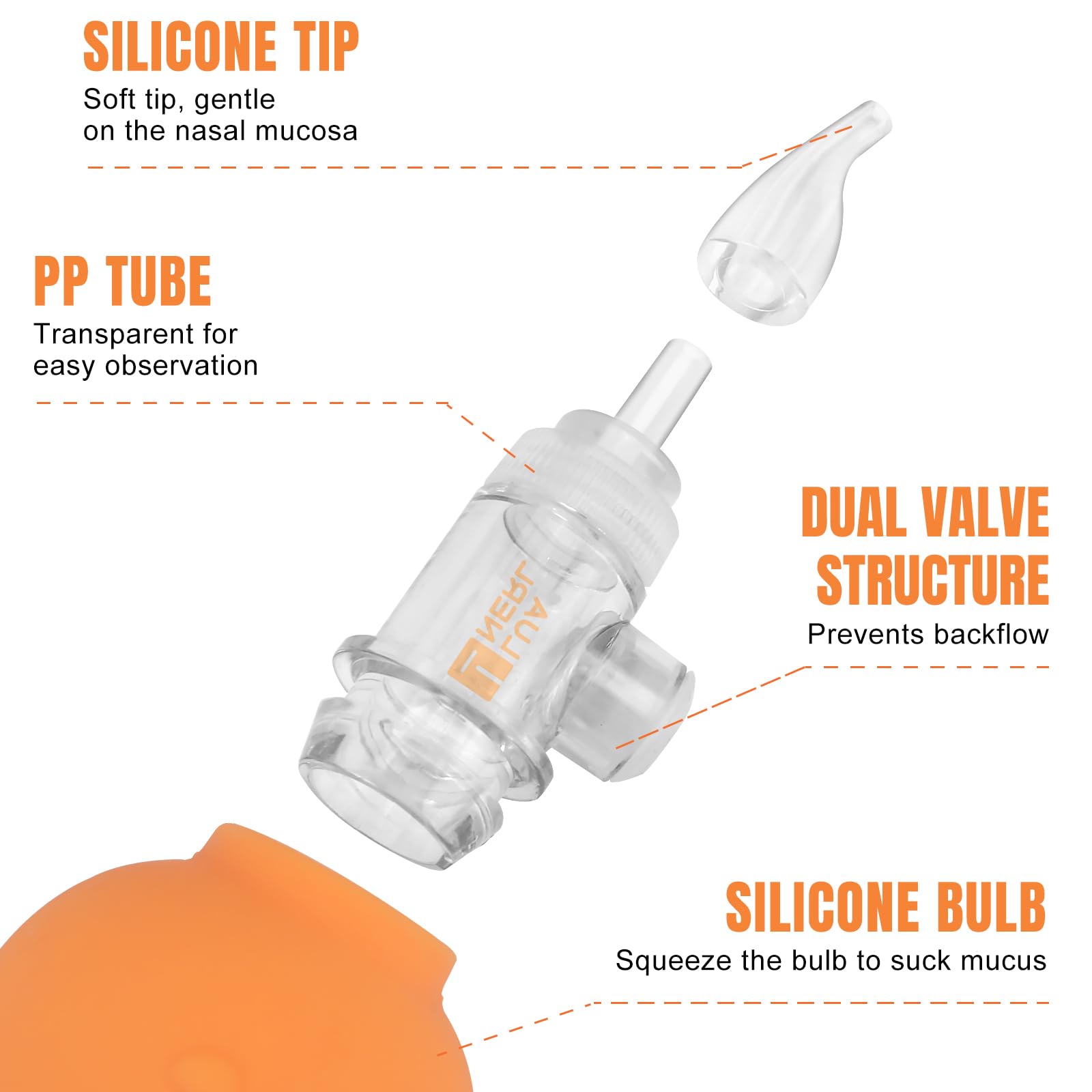 luanerl nasal aspirator cleaning brush aids easy maintenance after use