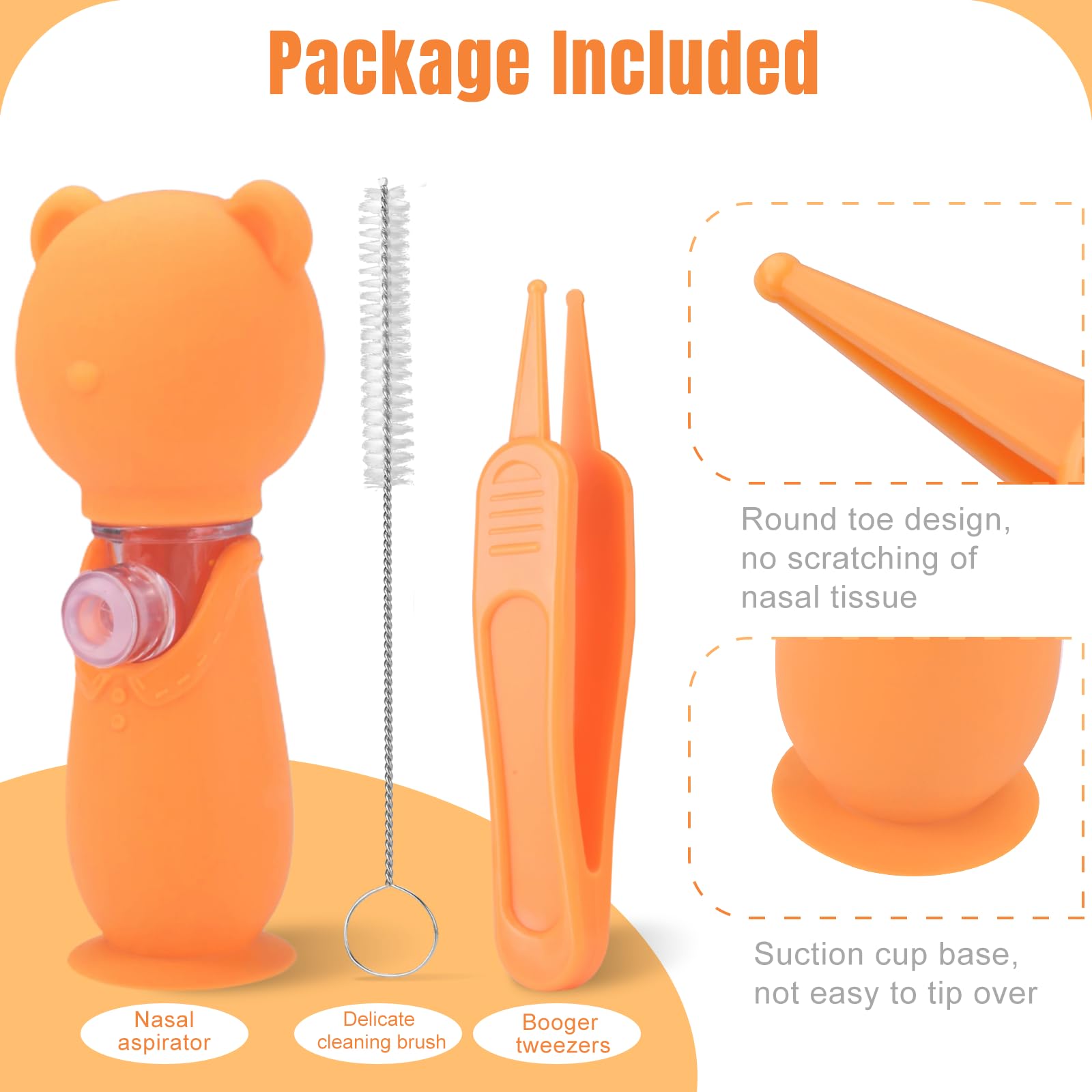 luanerl portable nasal aspirator travel-compact for on-the-go relief