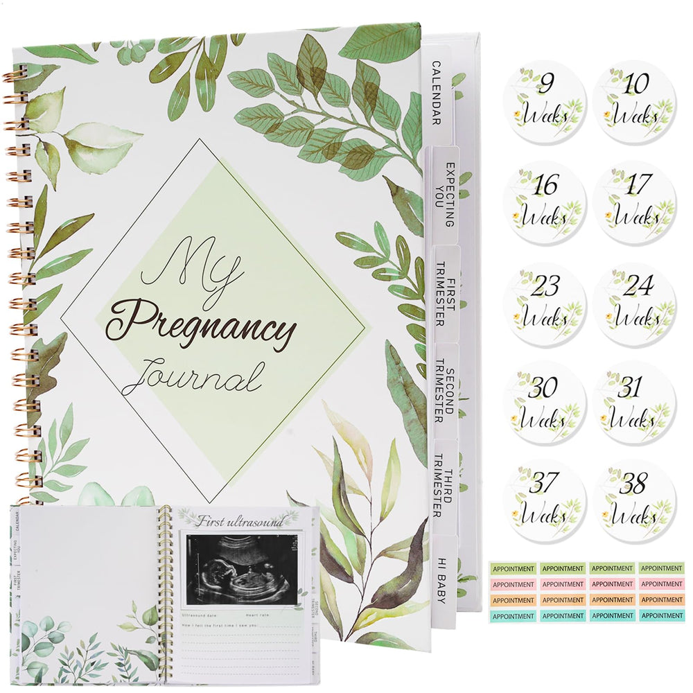 LUAVIARU pregnancy journals cover: a premium planner for memory-keeping and milestones