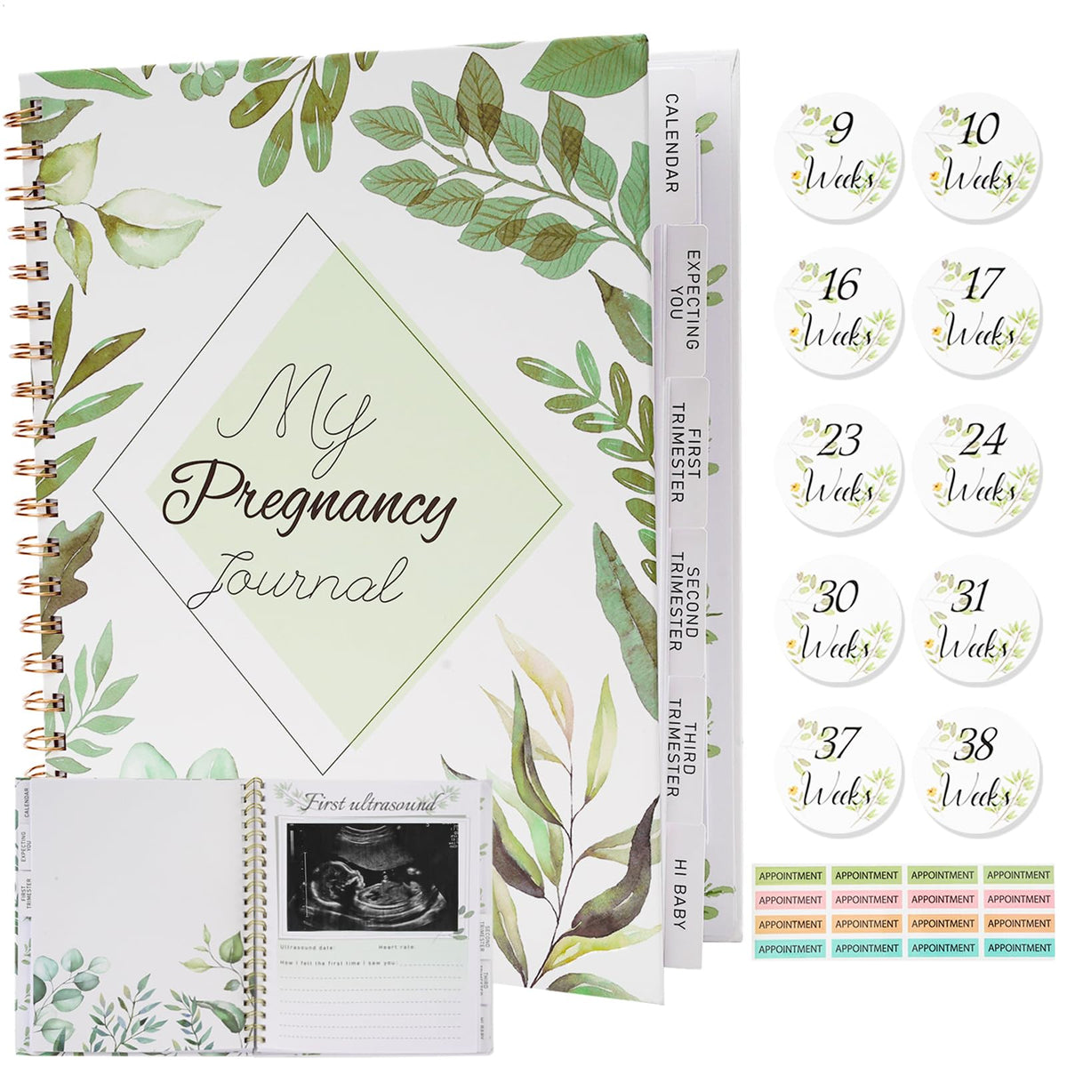 LUAVIARU pregnancy journals cover: a premium planner for memory-keeping and milestones