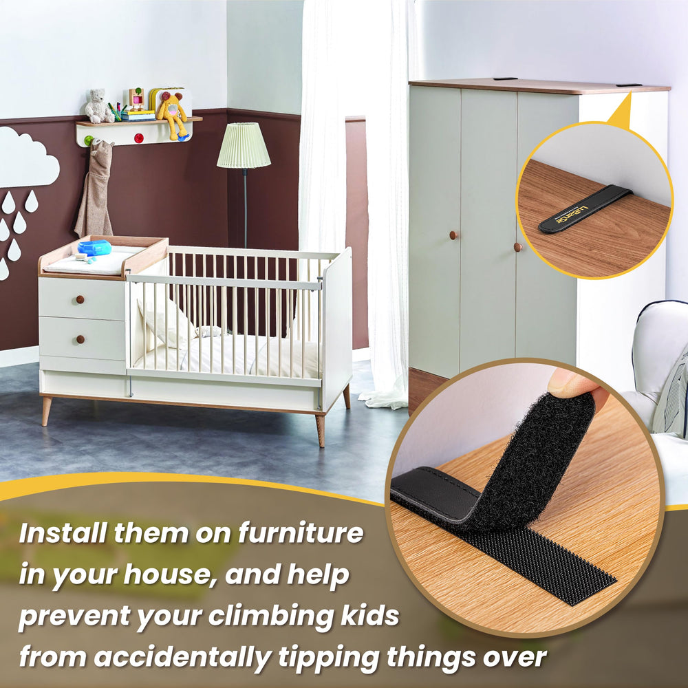 LuBanSir kid-safe living room stabilizing shelves and dressers