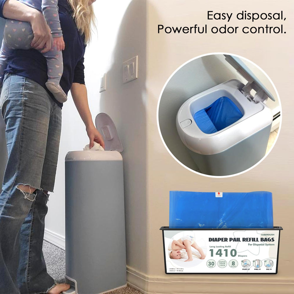 LUBERDUSH Tear-and-Go perforations enable quick, clean disposal with minimal mess.