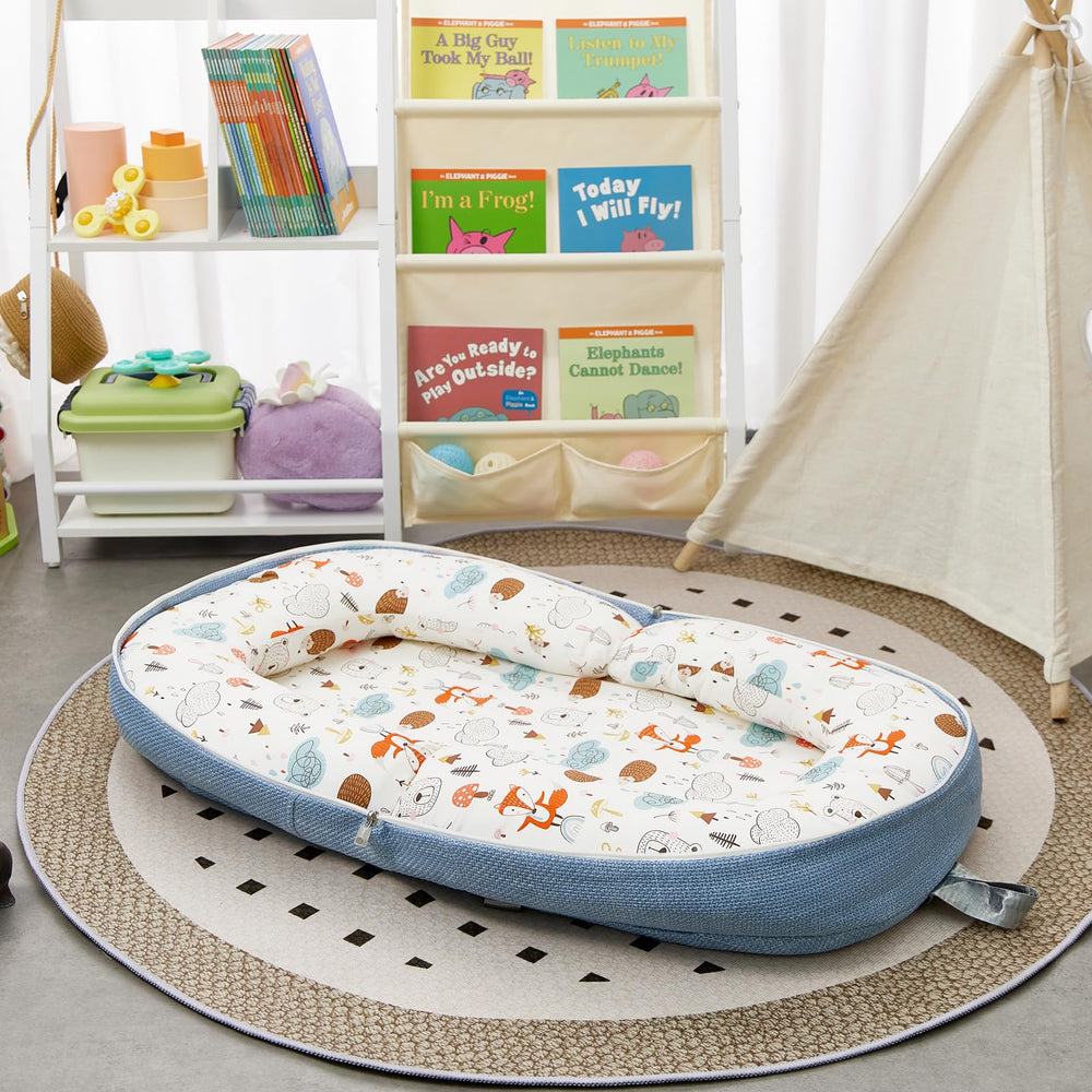Lucakuins baby lounger at-home use setup for cozy awake play.