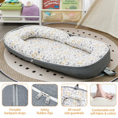 Lucakuins Baby Lounger in awake playtime use highlighting bonding moments