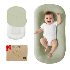 Lucakuins Baby Lounger with bionic design aiding wakeful playtime.