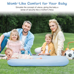 Lucakuins blue lounger zipper cover detail for easy cleaning