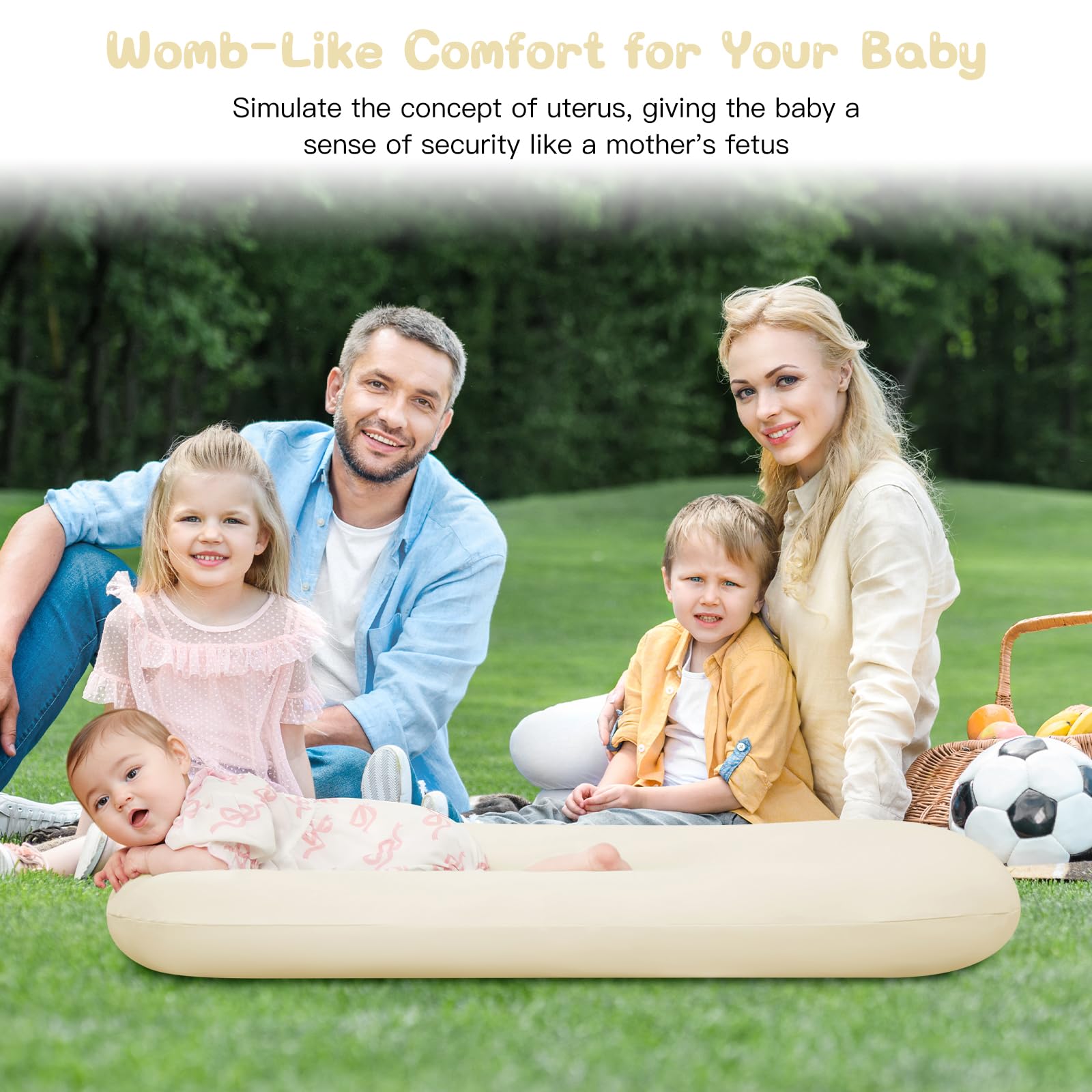 Lucakuins Baby Lounger CPC CPSIA certified label for safety