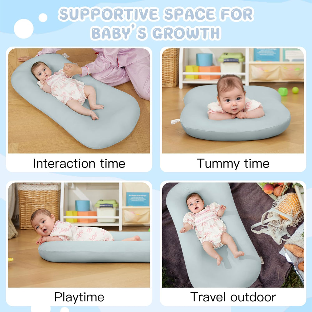 Lucakuins newborn layout shows generous space for growth from birth.